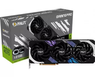Видеокарта Palit GeForce RTX 4070 GamingPro OC 12GB GDDR6X (NED4070H19K9-1043A)