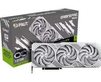 Видеокарта Palit GeForce RTX 4070 Ti GamingPro White OC (NED407TV19K9-1043W)