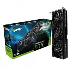 Видеокарта Palit GeForce RTX 5070 12GB GDDR7 Infinity 3 (NE75070019K9-GB2050S)