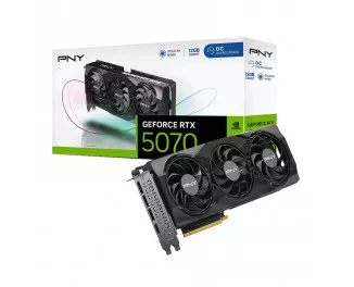 Видеокарта PNY GeForce RTX 5070 12GB OC Overclocked Triple Fan (VCG507012TFXPB1-O)