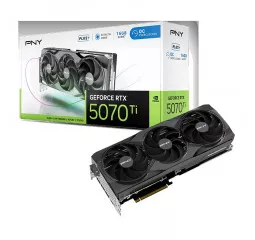 Відеокарта PNY GeForce RTX 5070 Ti 16 GB Overclocked Triple Fan Plus (VCG5071T16TFXPB1-O)