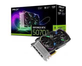 Видеокарта PNY GeForce RTX 5070 Ti 16GB ARGB OC Overclocked Triple Fan (VCG5070T16TFXXPB1-O)