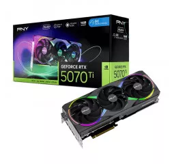 Видеокарта PNY GeForce RTX 5070 Ti 16GB ARGB Overclocked Triple Fan Plus (VCG5071T16TFXXPB1-O)
