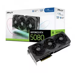 Видеокарта PNY GeForce RTX 5080 16GB OC Overclocked Triple Fan (VCG508016TFXPB1-O)