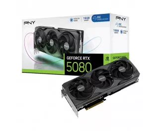 Видеокарта PNY GeForce RTX 5080 16GB OC Overclocked Triple Fan (VCG508016TFXPB1-O)