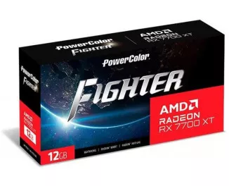 Відеокарта PowerColor Radeon RX 7700 XT 12GB GDDR6 Fighter (RX 7700 XT 12G-F/OC)