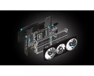 Видеокарта PowerColor Radeon RX 7700 XT 12GB GDDR6 Hellhound (RX 7700 XT 12G-L/OC)