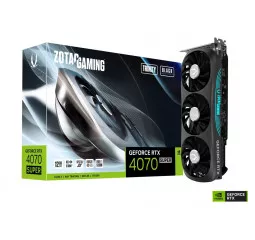 Видеокарта ZOTAC GAMING GeForce RTX 4070 SUPER Trinity Black Edition 12GB (ZT-D40720D-10P)