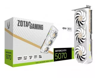 Видеокарта ZOTAC GAMING GeForce RTX 5070 AMP White Edition (ZT-B50700FQ-10P)