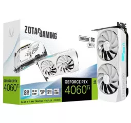 Видеокарта ZOTAC GeForce RTX 4060 Ti 8GB Twin Edge OC White Edition (ZT-D40610Q-10M)