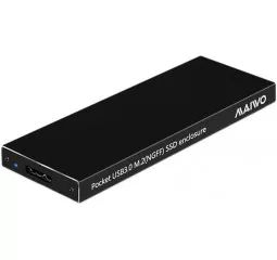 Зовнішня кишеня Maiwo для M.2 SSD (NGFF) SATA - USB 3.0 (K16NC black)