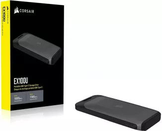 Зовнішній SSD накопичувач 1 ТB Corsair EX100U Black (CSSD-EX100U1TB)