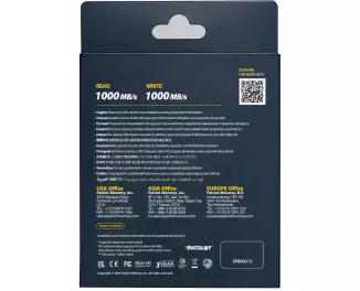 Внешний SSD накопитель 1 TB Patriot Transporter Lite Black (PTPL1TBPECB)
