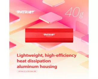 Внешний SSD накопитель 1 TB Patriot Transporter Lite Red (PTPL1TBPEC)