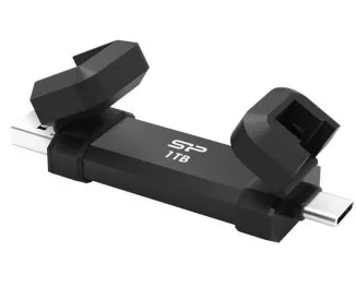 Зовнішній SSD накопичувач 1 TB Silicon Power DS72 Black (SP001TBUC3S72VPK)