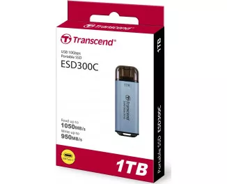 Зовнішній SSD накопичувач 1 TB Transcend ESD300 Blue (TS1TESD300C)