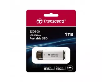 Внешний SSD накопитель 1 TB Transcend ESD300 Silver (TS1TESD300S)