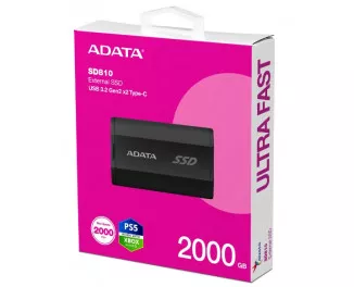 Внешний SSD накопитель 2 TB ADATA SD810 (SD810-2000G-CBK)