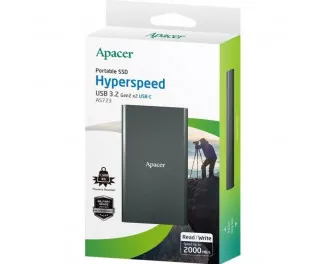 Зовнішній SSD накопичувач 2 TB Apacer AS723 (AP2TBAS723B-1)