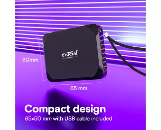 Зовнішній SSD накопичувач 2 TB Crucial X9 (CT2000X9SSD9)