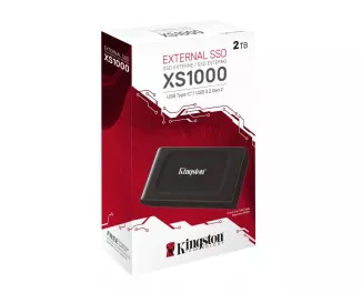 Внешний SSD накопитель 2 ТB Kingston XS1000 Black (SXS1000/2000G)