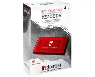 Внешний SSD накопитель 2 TB Kingston XS1000 Red (SXS1000R/2000GA)