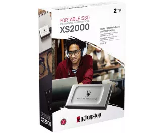 Внешний SSD накопитель 2 TB Kingston XS2000 Silver (SXS2000/2000GA )
