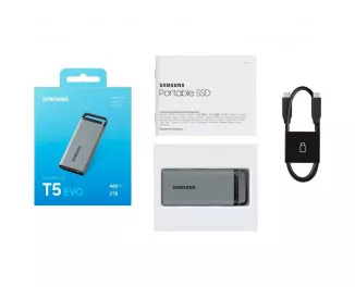 Внешний SSD накопитель 2 TB Samsung T5 EVO Gray (MU-PM2T0G)