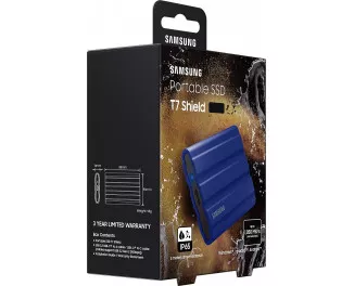 Зовнішній SSD накопичувач 2 TB Samsung T7 Shield Blue (MU-PE2T0R/EU)