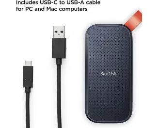 Внешний SSD накопитель 2 TB SanDisk Portable (SDSSDE30-2T00-G26)