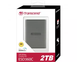 Внешний SSD накопитель 2 TB Transcend ESD360C Gray (TS2TESD360C)