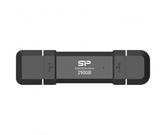 Зовнішній SSD накопичувач 250Gb Silicon Power DS72 Black (SP250GBUC3S72VPK)