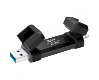 Зовнішній SSD накопичувач 250Gb Silicon Power DS72 Black (SP250GBUC3S72VPK)