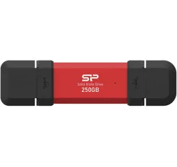 Внешний SSD накопитель 250Gb Silicon Power DS72 Red (SP250GBUC3S72VPR)
