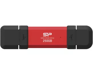 Внешний SSD накопитель 250Gb Silicon Power DS72 Red (SP250GBUC3S72VPR)