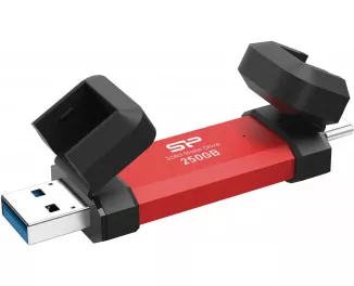 Зовнішній SSD накопичувач 250Gb Silicon Power DS72 Red (SP250GBUC3S72VPR)