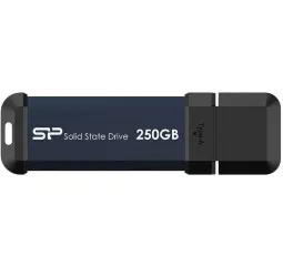 Внешний SSD накопитель 250Gb Silicon Power MS60 Blue (SP250GBUF3S60VPB)