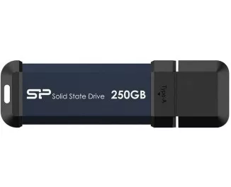 Внешний SSD накопитель 250Gb Silicon Power MS60 Blue (SP250GBUF3S60VPB)