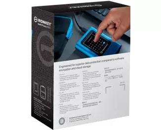 Внешний SSD накопитель 3.84 TB Kingston IronKey Vault Privacy 80 (IKVP80ES/3840G)