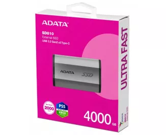 Зовнішній SSD накопичувач 4 TB ADATA SD810 (SD810-4000G-CSG)