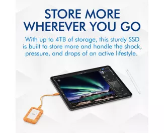 Зовнішній SSD накопичувач 4 TB LaCie Rugged Mini (STMF4000400)