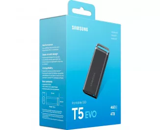 Внешний SSD накопитель 4 TB Samsung T5 EVO (MU-PH4T0S/AM)