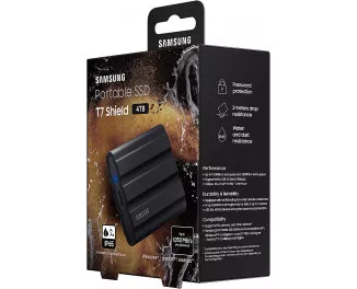 Внешний SSD накопитель 4 TB Samsung T7 Shield Black (MU-PE4T0S/EU)