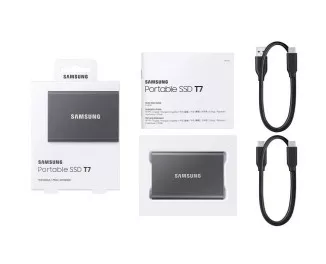 Внешний SSD накопитель 4 TB Samsung T7 Titan Gray (MU-PC4T0T/WW)