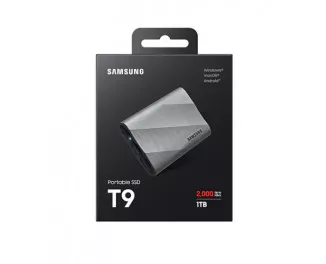 Внешний SSD накопитель 4 TB Samsung T9 Gray (MU-PK4T0G)