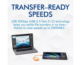 Внешний SSD накопитель 500Gb LaCie Rugged Mini (STMF500400)