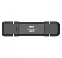 Внешний SSD накопитель 500Gb Silicon Power DS72 Black (SP500GBUC3S72VPK)