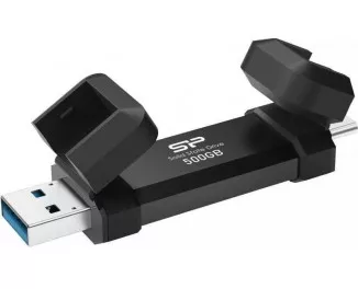 Зовнішній SSD накопичувач 500Gb Silicon Power DS72 Black (SP500GBUC3S72VPK)