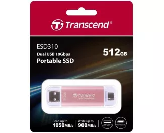Внешний SSD накопитель 512Gb Transcend ESD310 (TS512GESD310P)