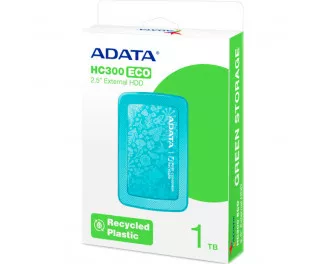 Внешний жесткий диск 1 TB ADATA Eco HC300 Green (AHC300E-1TU31-CGN)